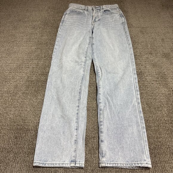 PacSun Dad Jeans Blue Shimmer Pockets Women’s Size 26 - Picture 1 of 13
